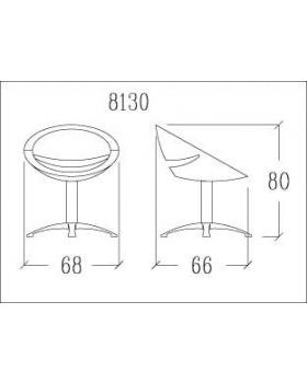 Кресло парикмахерское "COCONUT"