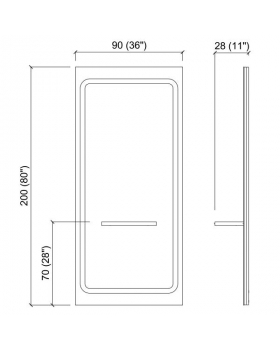 Зеркало парикмахерское "ATMOSPHERE"