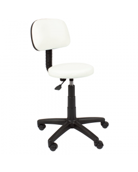 Стул мастера "Астек" низкий со спинкой хром