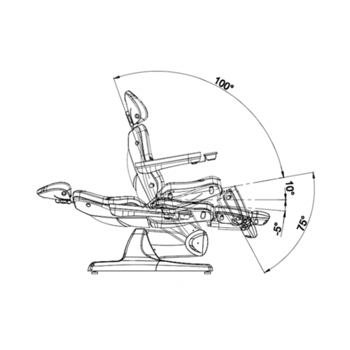 Косметологическое кресло "HZ-3870" 3 мотора