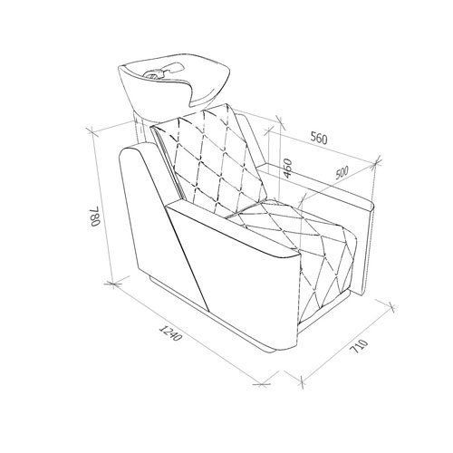 Мужская мойка барбер "Manila"