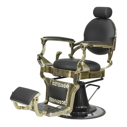 Кресло мужское барбер "Ричард" каркас медного цвета