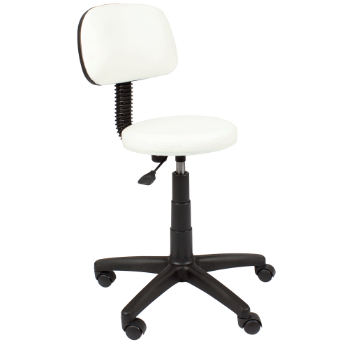 Стул мастера "Астек" низкий со спинкой хром