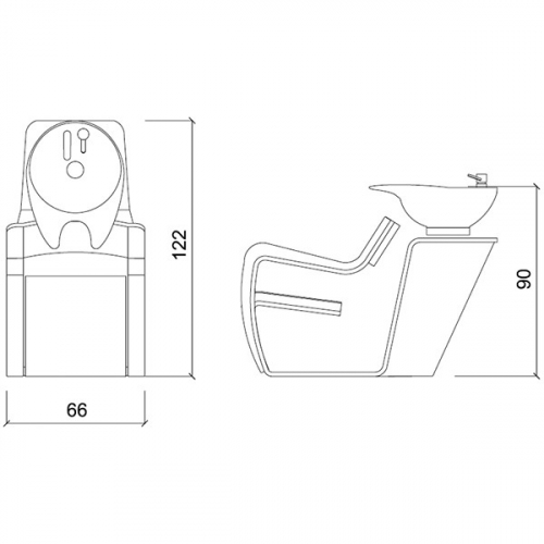 Мойка парикмахерская "BLACKWASH"